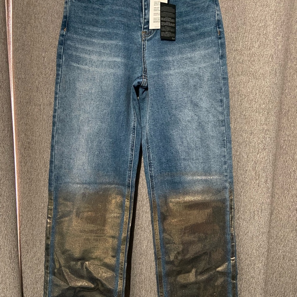 Forever 21 blue and gold Jeans